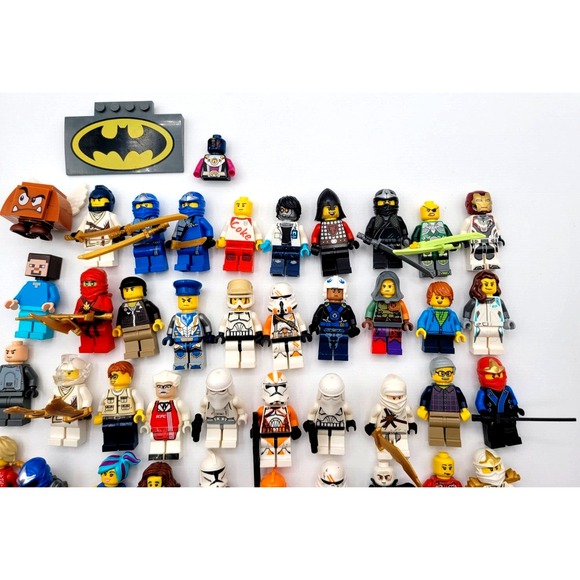 LEGO MINIFIGURE LOT STAR‎ WARS MARVEL NINJAGO WEAPONS 212TH CLONE TROOPS 50 FIGS - Picture 4 of 7